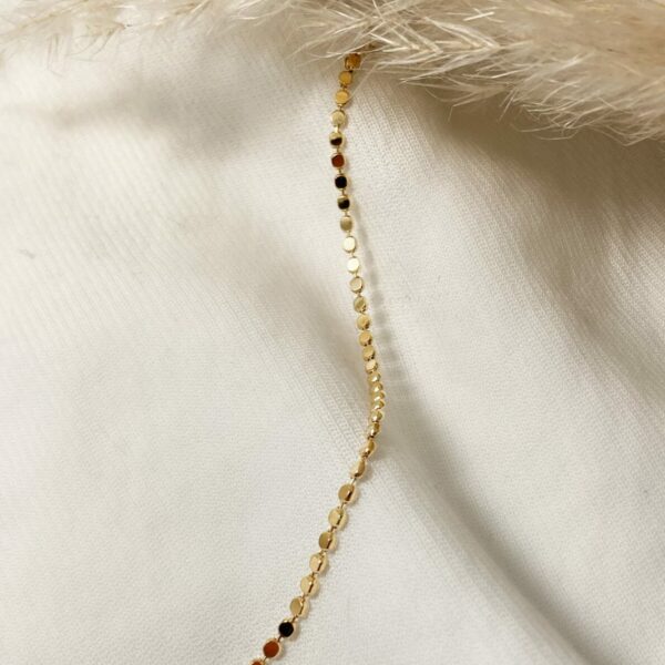 Bracelet pastille doré