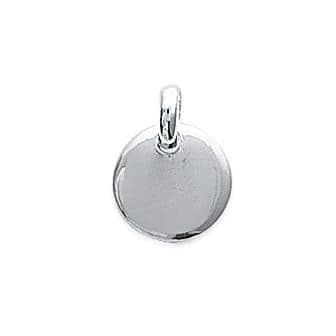 Pendentif pastille argent