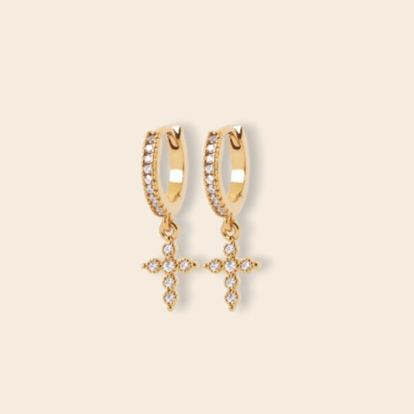 Créoles JENY croix - Doré