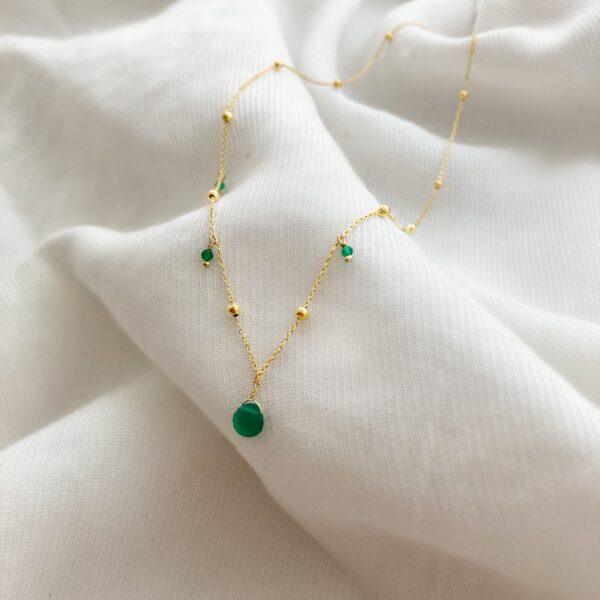 Collier DIANE - Quartz vert