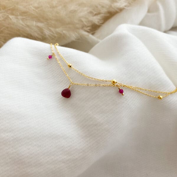 Bracelet Diane -Grenat