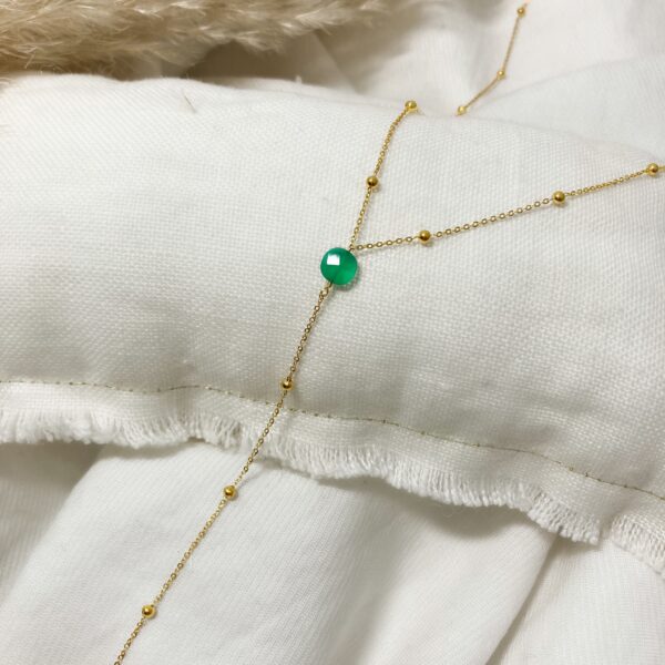 Collier CAROLE Quartz vert