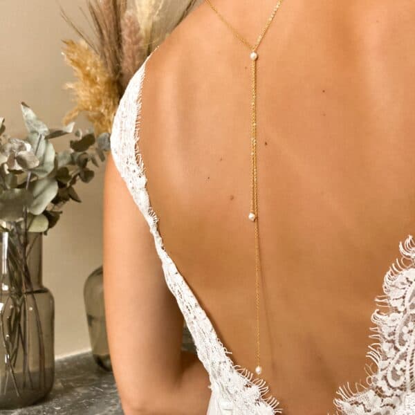 Collier de dos CLAIRE Doré