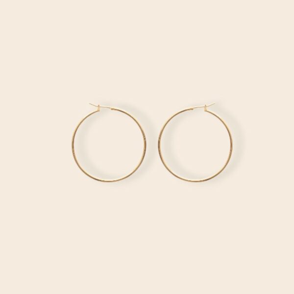 Créoles SISSY - Ø4cm - Doré