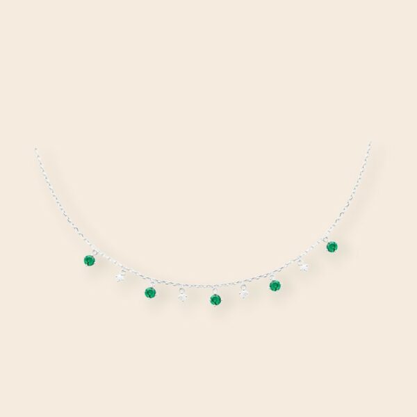 Collier MARINE - Argent Vert
